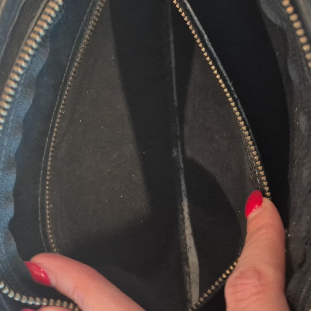 Vintage Laura Ashey Leather Black Crossbody Bag - Picture 14 of 16